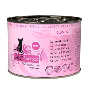 Catz finefood Nassfutter Katze Classic Adult No. 19 Lamm und Pferd 6x200 g