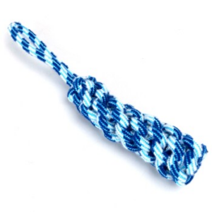 nobleza Hundespielzeug – Zerrseil mit Ball, robust & zahnfreundlich blau