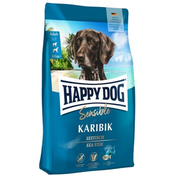 HAPPY DOG Sensible Trockenfutter Hund Adult, Karibik 4 kg