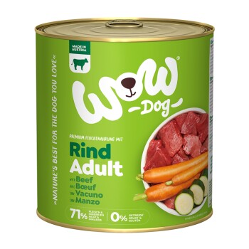 WOW Adult 6x800g Rind mit Karotte