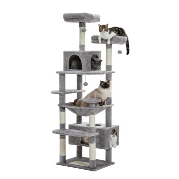 Pawz Road Großer Katzenbaum 184 cm grau