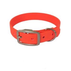 bio-leine 52-62cm HU Biothane Halsband orange 21 cm, 30 cm