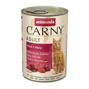 animonda Carny Nassfutter Katze Adult 6x400 g Rind und Herz