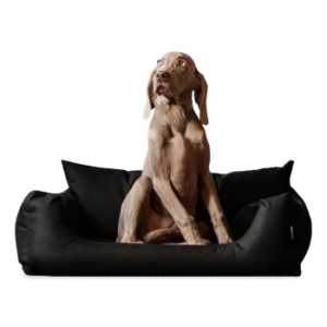 Tierlando NEMO Hundebett Hundesofa S M L Hundekorb Katzenbett 65 80 100cm schwarz 80 cm, 22 cm, 60 cm