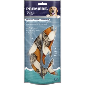 PREMIERE Kauzopf aus Fischhaut & Rinderrohhaut 130g