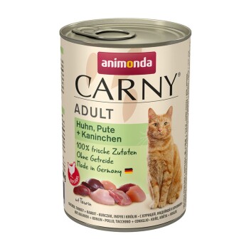 animonda Carny Nassfutter Katze Adult 6x400 g Huhn, Pute & Kaninchen
