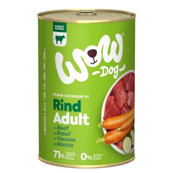WOW Adult 6x400g Rind mit Karotte