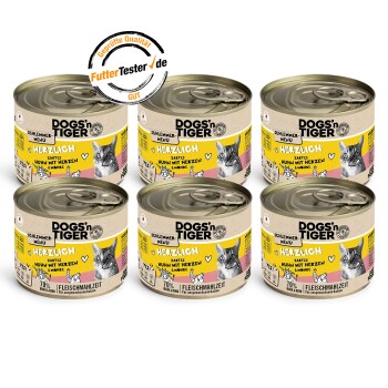 Dogs'n Tiger Herzlich 6x200 g