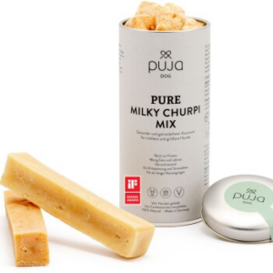PUJA Snacks Milky Churpi Mix für größere Hunde 195g