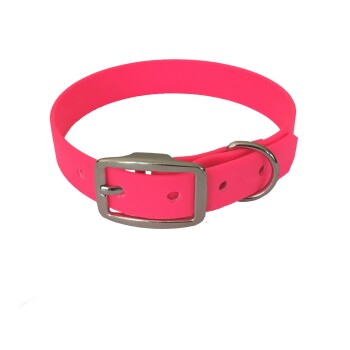 bio-leine 21-30cm HU Biothane Halsband leuchtendes rosa 40 cm, 50 cm