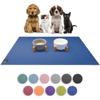 SANOZOO ® - Napfunterlage - Öko-Tex und Made in Germany blau 80 cm, 80 cm