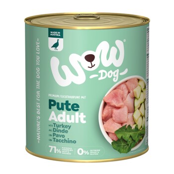 WOW Adult 6x800g Pute mit Zucchini