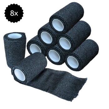 Hufeisenliebe PetPerfekt Bandagen 7,5cm x 4,5m 8 schwarz
