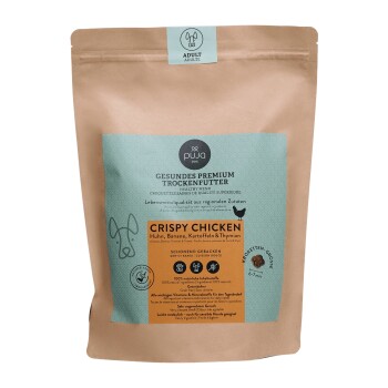PUJA Premium Trockenfutter für Hunde Crispy Chicken 1kg