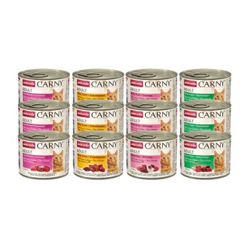 animonda Carny Nassfutter Katze Adult, Mixpaket Fleischauswahl 12x200 g Mixpaket 2