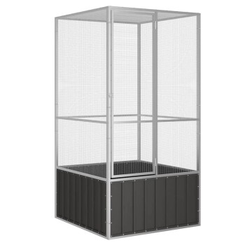 VidaXL Vogelkäfig Verzinkter Stahl Vogelvoliere Vogelhaus mehrere Auswahl 1,11 m, 1,07 m, 2,115 m