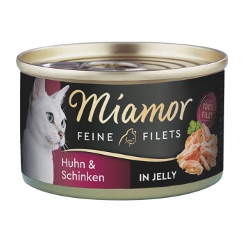 Miamor Feine Filets in Jelly Huhn und Schinken 24x100 g