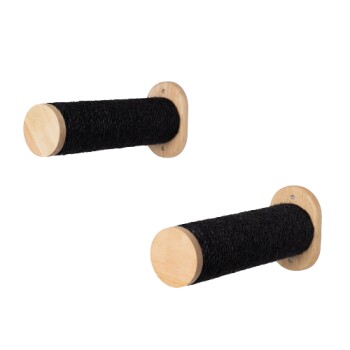 RHR Quality RHRWandmöbel Wand Sisalstämmen Set schwarz