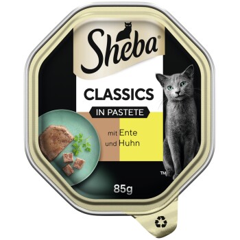 Sheba Classics in Pastete 22x85g mit Ente und Huhn