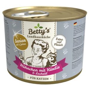 Betty's Landhausküche SENIOR Hühnchen mit Kürbis & Lachsöl 6x200 g