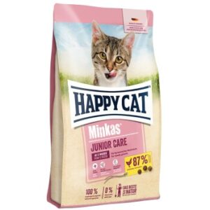 HAPPY CAT Minkas Trockenfutter Katze Junior, Care, Geflügel 10 kg