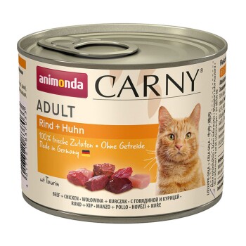 animonda Carny Nassfutter Katze Adult Huhn und Rind 6x200 g