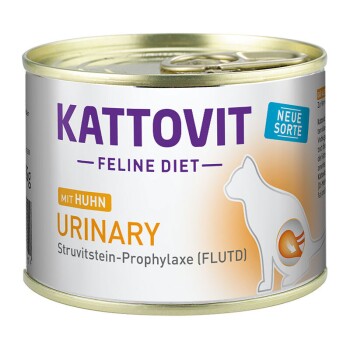 KATTOVIT Feline Diet Nassfutter Katze Urinary Adult Huhn 12x185 g