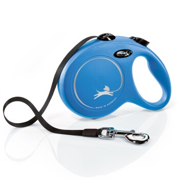 Flexi New Classic Gurt blau L, 5 m, 50 kg