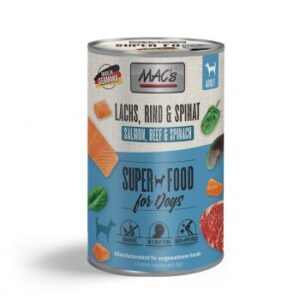MAC's Nassfutter Hund Adult Lachs und Pasta und Spinat 6x800 g