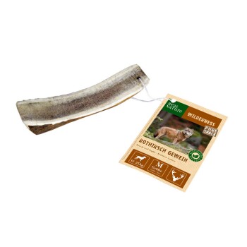 REAL NATURE WILDERNESS Rothirsch Geweih-Snack halb M