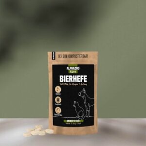 ALPHAZOO Bierhefe Tabletten für Hunde und Katzen 75 g