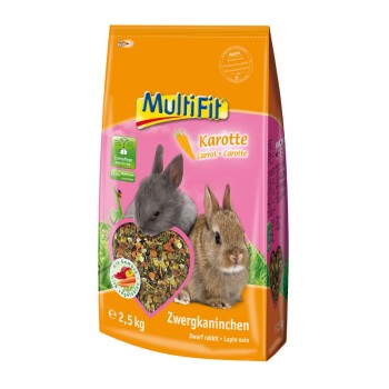 MultiFit für Zwergkaninchen mit Karotte 2,5 kg