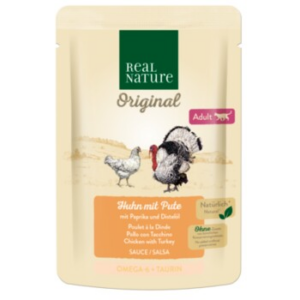 REAL NATURE Original Adult 12x85g Huhn mit Pute, in Sauce