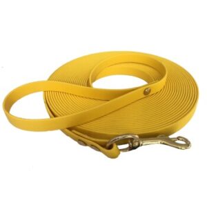 bio-leine 25-35 kg Schleppleine Biothane gelb 7,5 m