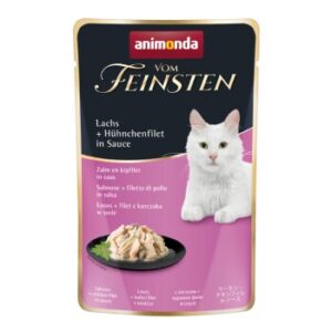 animonda Vom Feinsten 18x50g mit Lachs & Hühnchenfilet, in Sauce