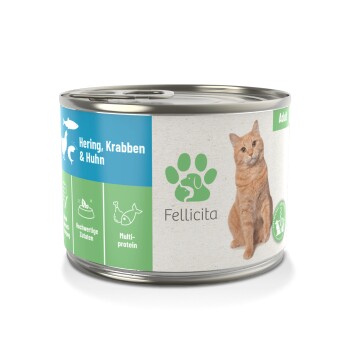 Fellicita Hering, Krabben & Huhn 6x 200g