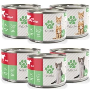 Fellicita Mixpaket Nr. 7 für Kitten 6x 200g