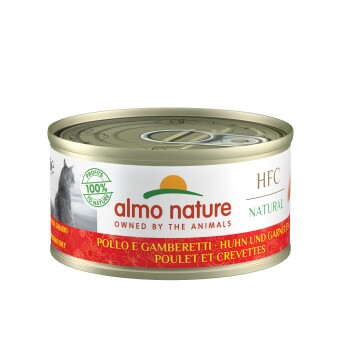 Almo nature HFC Natural Huhn und Garnelen 24x70 g