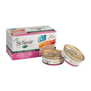 Schesir 24x50g Hühnerfilet mit Schinken, in Gelee