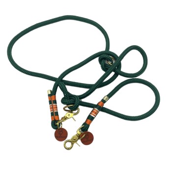 Wildfang Hundeleine "Wandergeflüster" aus Tau dunkelgrün 2,3 m, 2,4 cm