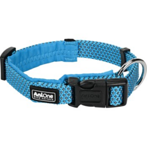 AniOne Halsband Reflective Comfort blau M