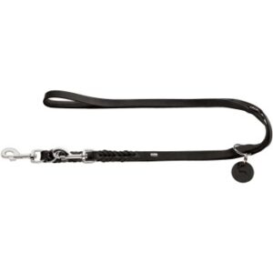 Hunter Verstellbare Führleine Solid Education schwarz 1,3 cm, 2 m
