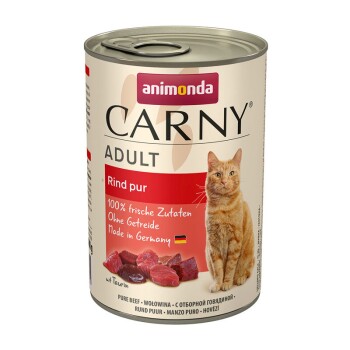 animonda Carny Nassfutter Katze Adult 6x400 g Rind pur