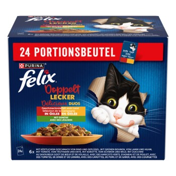 Felix Doppelt Lecker 24x85g Geschmacksvielfalt mit Gemüse