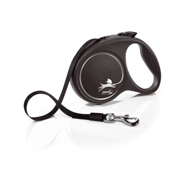 Flexi Black Design Gurt schwarz L, 5 m, 50 kg