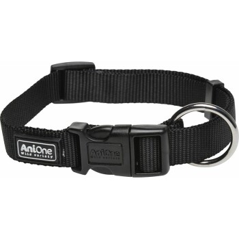 AniOne Halsband Classic Nylon schwarz M