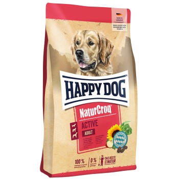 HAPPY DOG NaturCroq Trockenfutter Hund Adult, Active 2x15 kg