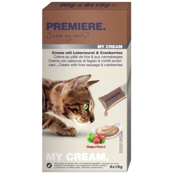 PREMIERE My Cream 11x6x15g Leberwurst und Cranberries