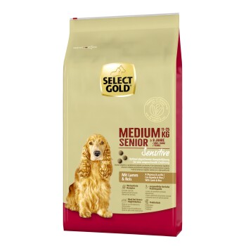 SELECT GOLD Sensitive Senior Medium Lamm und Reis 12 kg