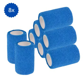 Hufeisenliebe PetPerfekt Bandagen 7,5cm x 4,5m 8 blau
